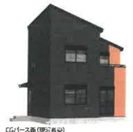 藤沢市羽鳥4丁目 　新築戸建　全２棟の外観パース|２号棟イメージパスですので実際のものと少異なります