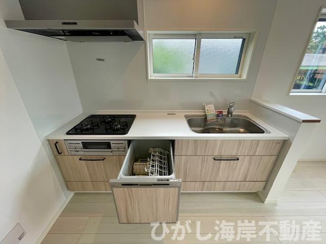 藤沢市羽鳥4丁目 　新築戸建　全２棟のキッチン|食洗器付きシステムキッチン