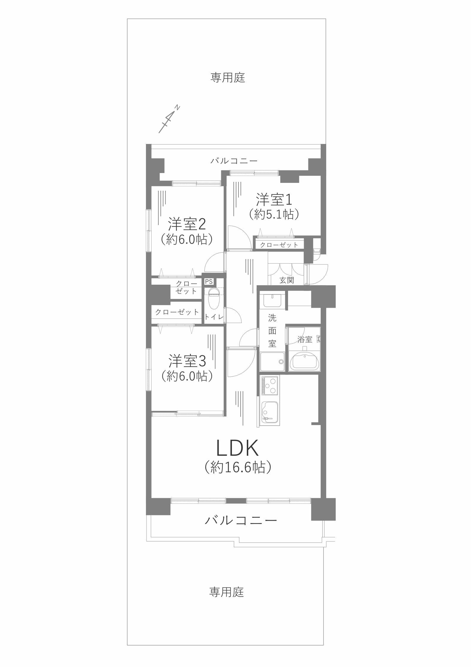 ライオンズマンション元八事第弐101の画像