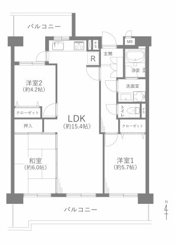 【間取り】の画像