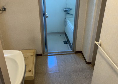 【脱衣所】 | 東建座間ハイツ２号棟 | 洗面脱衣所は「体を綺麗に整える場所」という目的と役割を持っています。そして便利で使い勝手のいい「体を綺麗に整える場所」にするためには、配置や動線、照明や収納計画をしっかりと検討しておく必要があります。