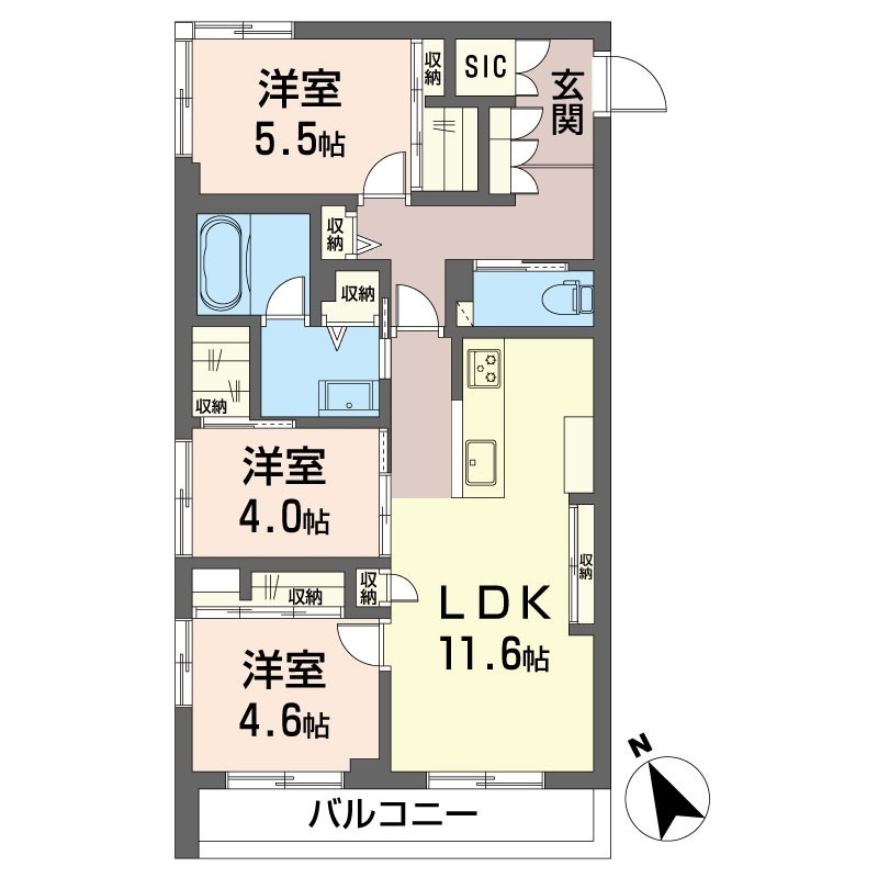 グランデアルベロ南八幡の外観パース