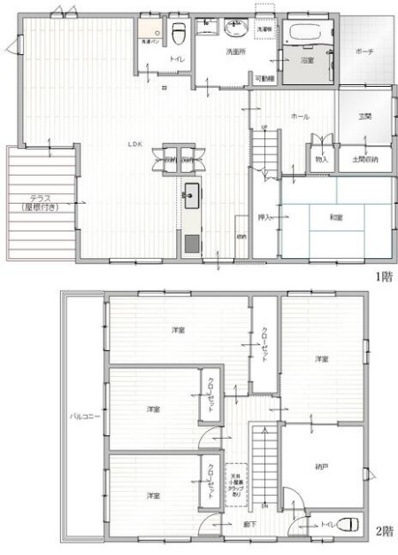 【間取り】 | 久喜市伊坂中央2丁目　中古戸建