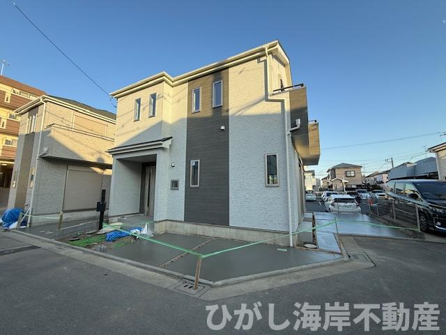 茅ヶ崎市円蔵1丁目　新築戸建　全２棟の前面道路含む現地写真|現地外観