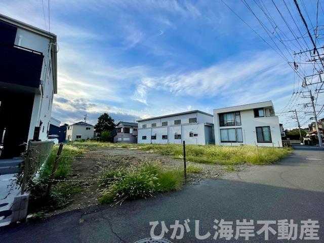 茅ヶ崎市円蔵２丁目　売地　全5区画の前面道路含む現地写真|現地外観