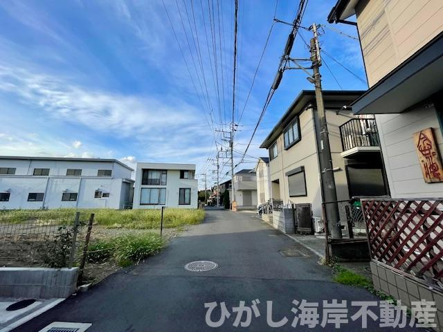 茅ヶ崎市円蔵２丁目　売地　全5区画の前面道路含む現地写真|現地外観