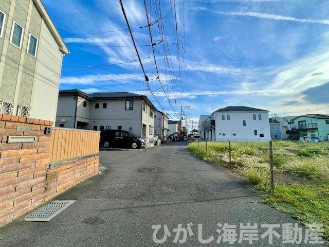 茅ヶ崎市円蔵２丁目　売地　全5区画の前面道路含む現地写真|現地外観