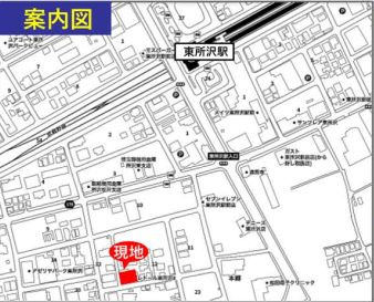 仲介手数料無料　パレ・ドール東所沢IIの地図