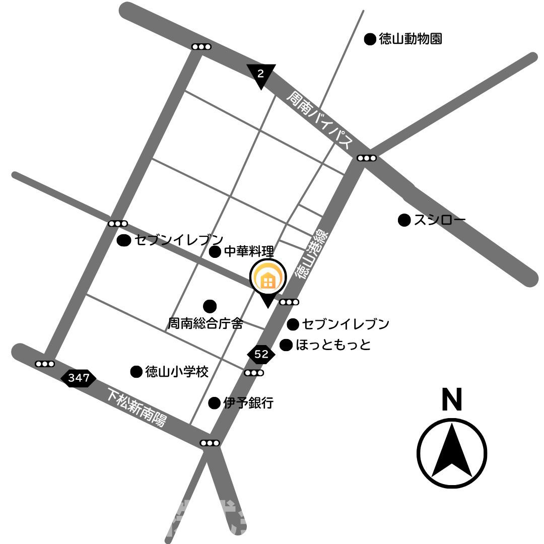 西辻レジデンスの地図