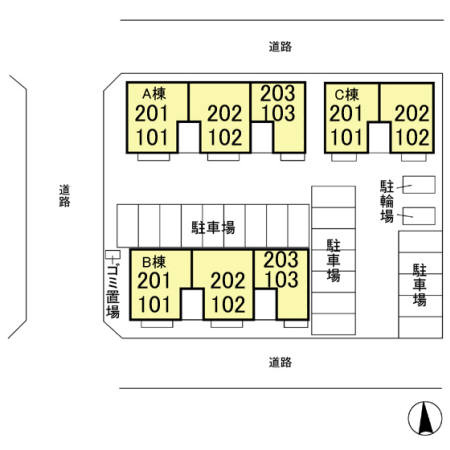 プラート Aの区画図