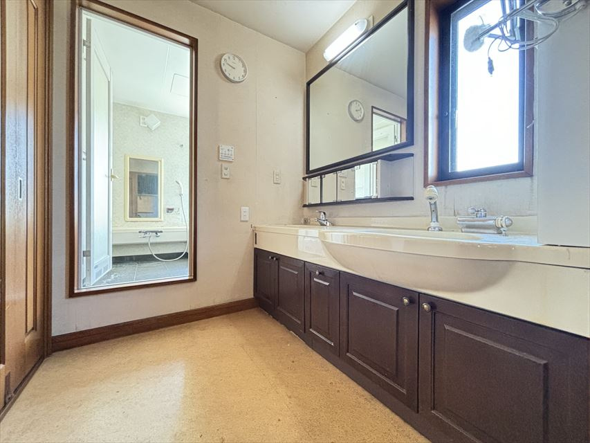 下高野貸店舗の洗面所|脱衣スペースもあります