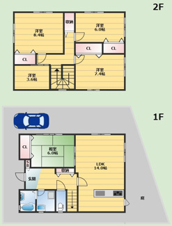 【間取り】 | 豊中市東豊中町1丁目貸家