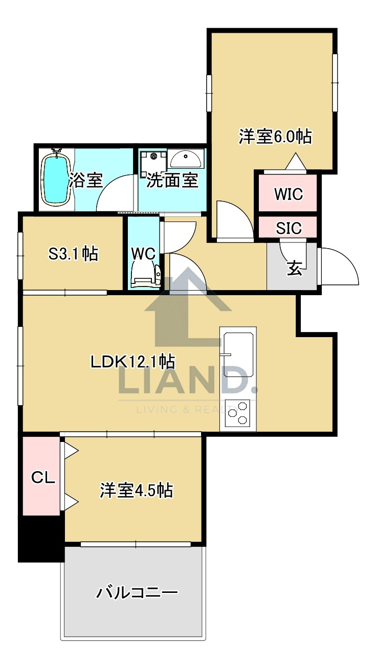 MODERNASPIRATION平尾駅前　平尾小学校区の間取り|MODERN ASPIRATION平尾駅前