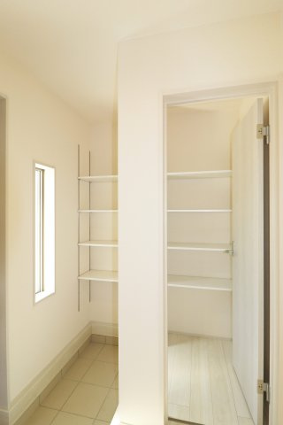 須賀川市森宿字安積田　　　　3号棟　　　西袋第1小学校、西袋中学区　の収納|※同社施工例