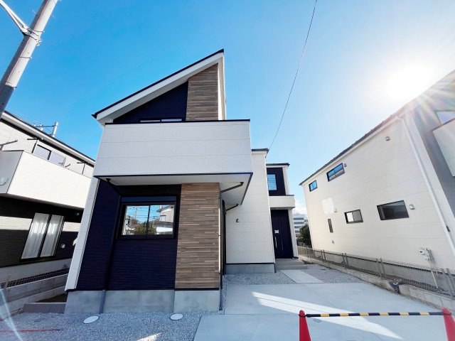 『八王子市新築戸建て』八王子市諏訪町25-3【仲介手数料無料】　１期の外観|～仲介手数料無料☆八王子ひなた不動産～　八王子市諏訪町　新築戸建て