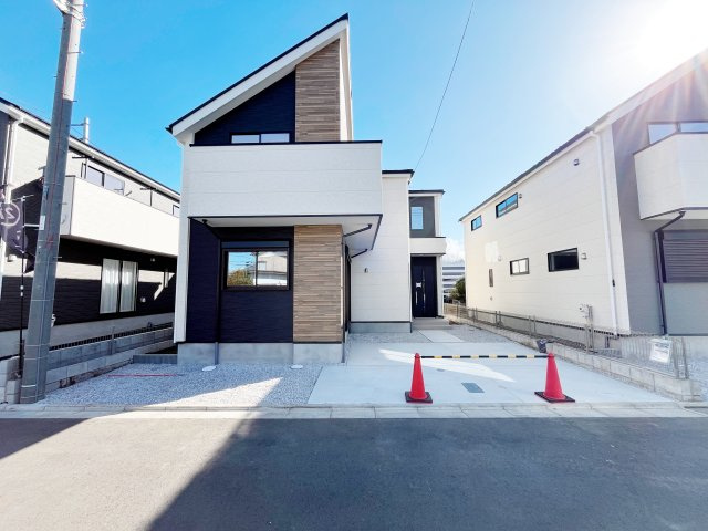 『八王子市新築戸建て』八王子市諏訪町25-3【仲介手数料無料】　１期の外観|～仲介手数料無料☆八王子ひなた不動産～　八王子市諏訪町　新築戸建て