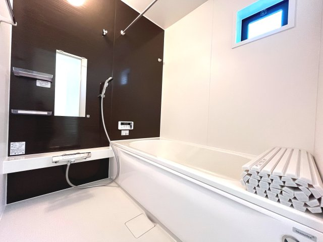 『八王子市新築戸建て』八王子市諏訪町25-3【仲介手数料無料】　１期の浴室|～仲介手数料無料☆八王子ひなた不動産～　八王子市諏訪町　新築戸建て