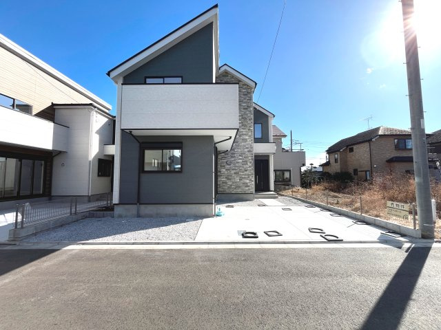 『八王子市新築戸建て』八王子市諏訪町25-3【仲介手数料無料】　１期の外観|～仲介手数料無料☆八王子ひなた不動産～　八王子市諏訪町　新築戸建て