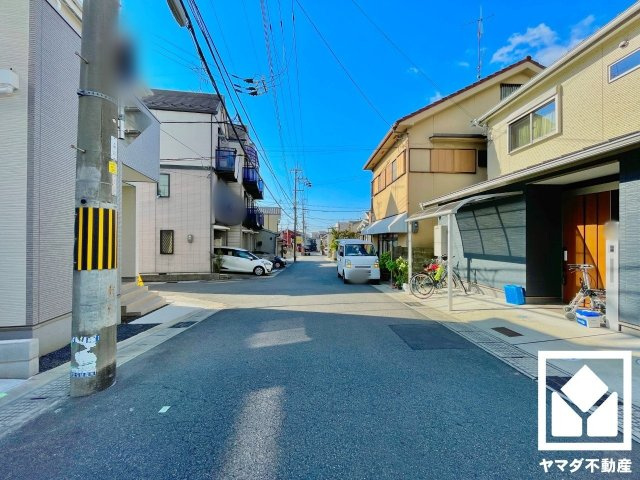 宇治市五ケ庄福角の前面道路含む現地写真