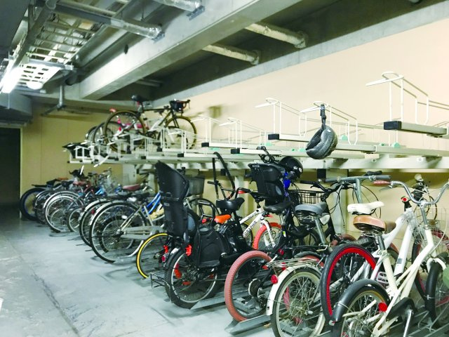 トア山手ザ・神戸タワーの駐輪場