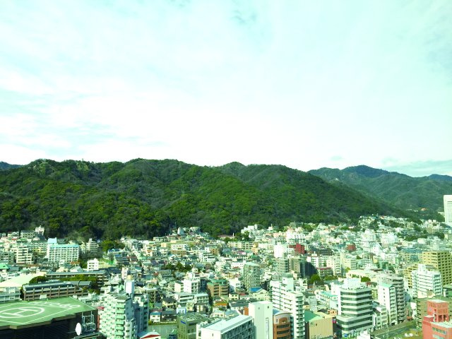 プラウドタワー神戸県庁前の展望|高層階(南側眺望)