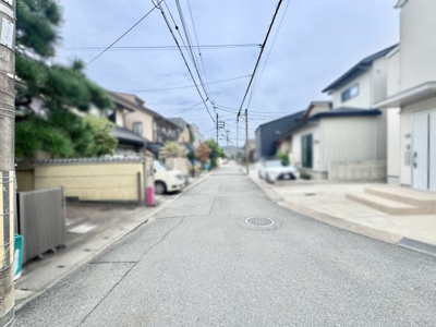 【前面道路含む現地写真】 | 伏見区桃山与五郎町　新築戸建