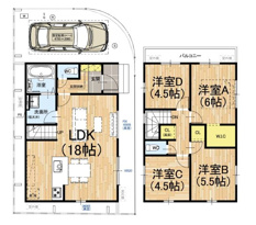 伏見区桃山与五郎町　新築戸建の画像