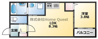 【間取り】 | H-maison衣摺Ⅱ
