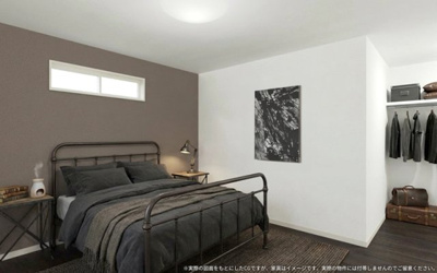 【完成予想図】 | 【主寝室　イメージパース】
※画像は設計図面を基に作成したイメージです。