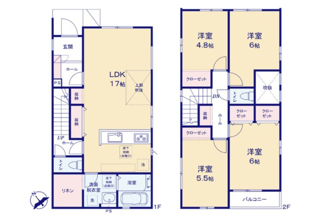 鶴ヶ島市南町2号棟　新築戸建て