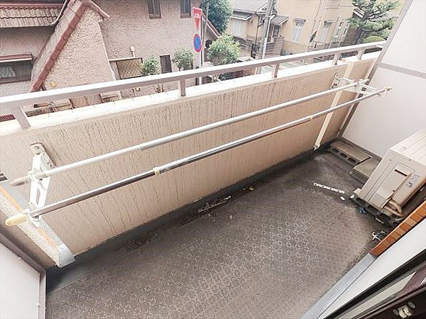 ライオンズマンション御影第2のバルコニー