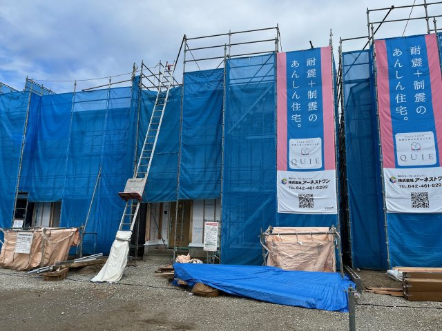 【外観】 | 勝間小学校に通える新築戸建　防府市東三田尻　第１－２号棟　クレイドルガーデン　アーネストワン | 閑静な住宅街