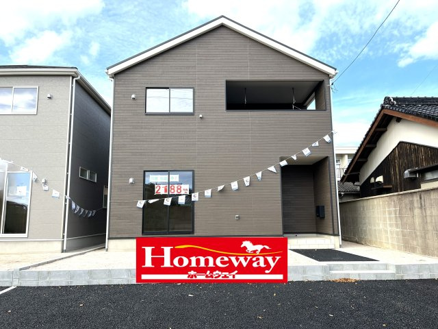 【外観】 | 仲介手数料無料！勝間小学校に通える新築戸建　防府市東三田尻　第１－３号棟　クレイドルガーデン　アーネストワン | かわいいお家になって誕生しました