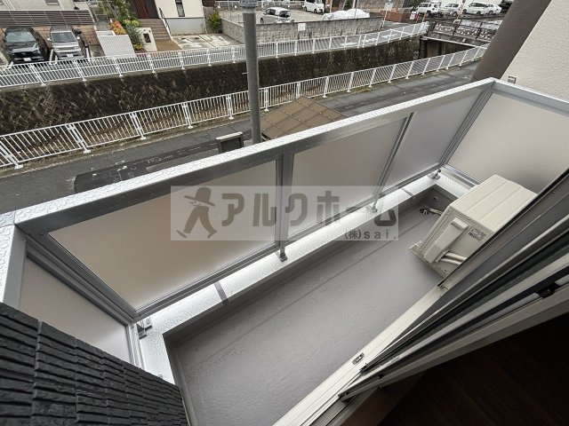 エスパース柏原のバルコニー