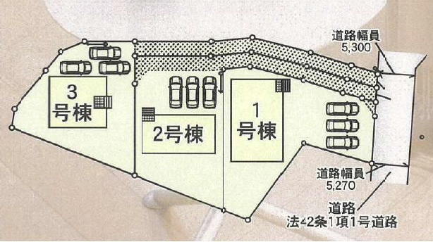 【区画図】 | 藤岡市岡之郷　新築３号棟