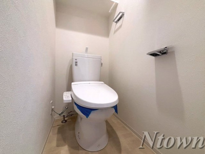【トイレ】 | プレサンス太閤通ファシール | 落ち着いた色調のトイレです