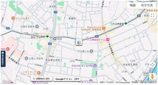 ★仲介手数料無料★ウィンコート神楽坂(スケルトンフルリノベーション物件）の地図