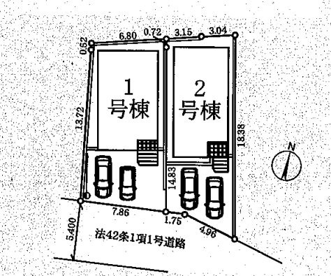 厚木市及川1丁目新築戸建て　第10-1号棟の区画図|配置図「厚木市及川1丁目新築戸建て」