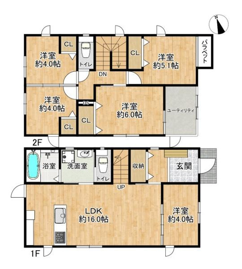 【間取り】 | 西区伊川谷町有瀬　中古戸建