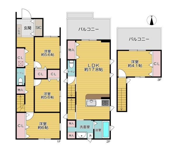 【間取り】 | 大阪市東成区大今里南5丁目　中古戸建