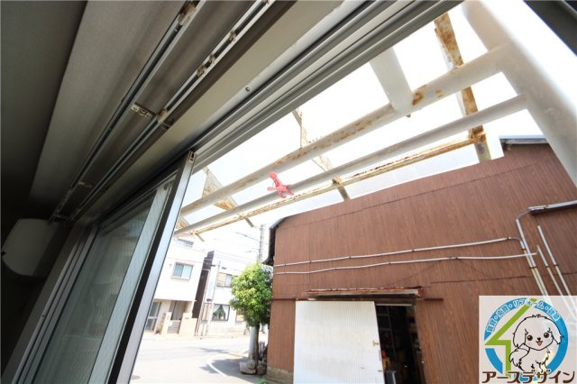 あすかハイツのバルコニー