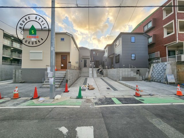 福岡市東区若宮4丁目第3-5棟（1号棟）の前面道路含む現地写真|見学の時間などお気軽にお問い合わせ下さい。