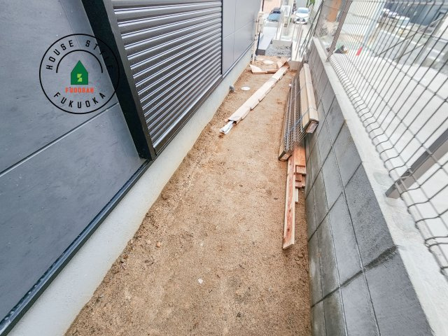 福岡市東区若宮4丁目第3-5棟（4号棟）の庭|お庭で自由な時間を過ごせます。