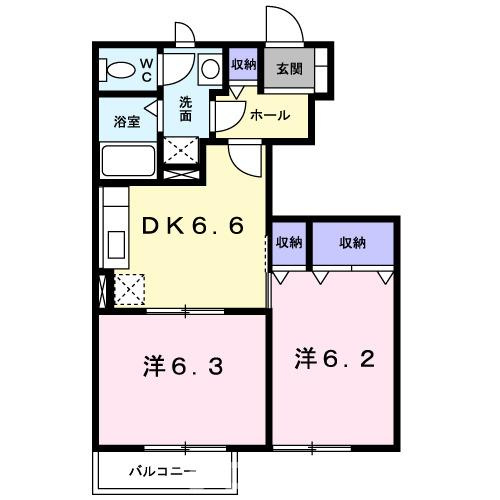 ヌーベル・シャトウ　Ａの間取り