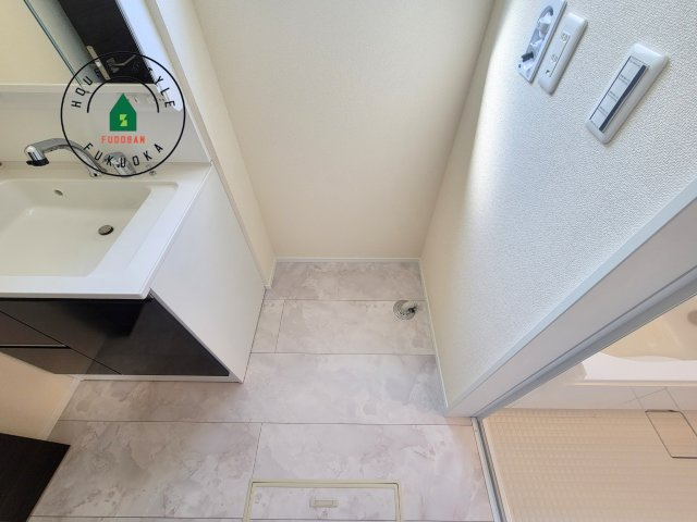 福岡市西区今津第1-1棟（1号棟）のランドリースペース|ランドリースペースとなります。広々して有効的にご使用できます。 