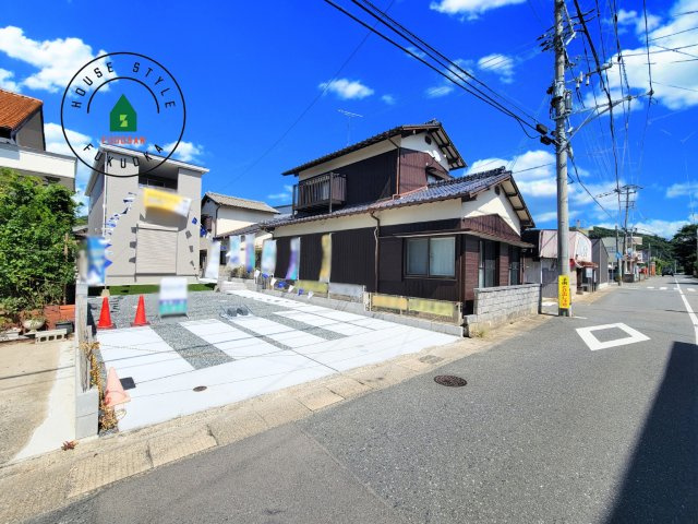 福岡市西区今津第1-1棟（1号棟）の前面道路含む現地写真|見学の時間などお気軽にお問い合わせ下さい。