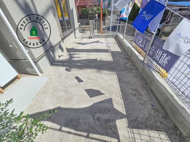 糟屋郡須恵町須恵第8-5棟（5号棟）の庭|お庭で自由な時間を過ごせます。