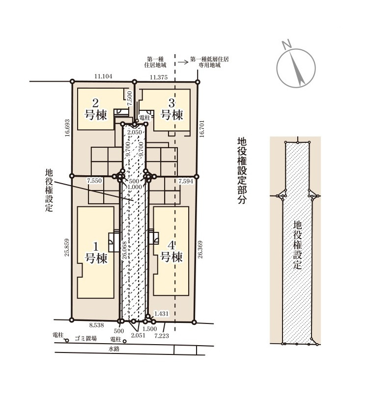 糟屋郡新宮町夜臼2丁目第1-4棟（3号棟）の内観：施工例|明るく開放的なリビングダイニングは豊かな陽光が注ぎ込み、やすらぎの空間を演出してくれます。ご家族で楽しいひとときをお過ごし下さい。※家具はCGを合成したものです。