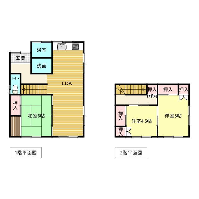 大字島之内字萩崎の間取り