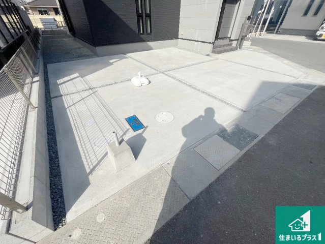 赤穂市加里屋　第3期　新築一戸建ての駐車場|駐車スペース！散水栓があるので、こまめに愛車を洗えます！